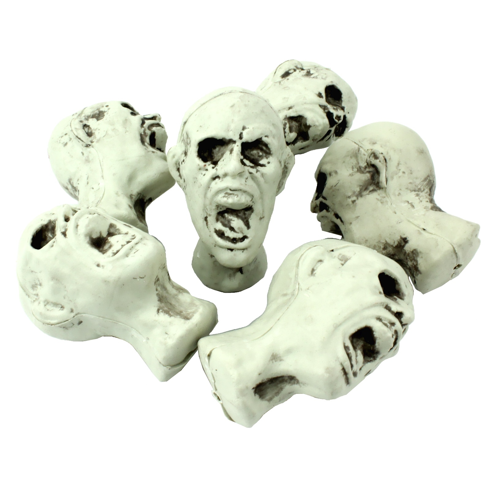 Small Plastic Screaming Skulls (Bag of 6)
