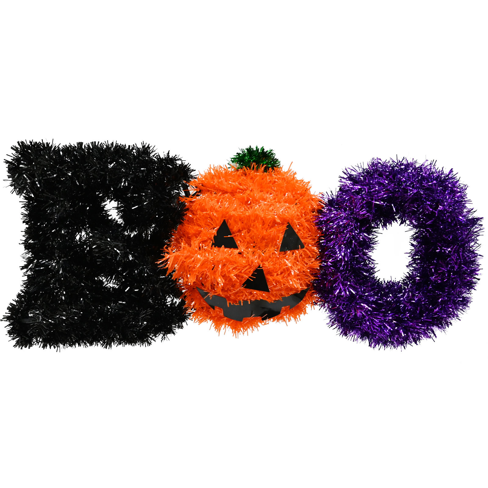 Halloween Boo Tinsel Wall Decoration 