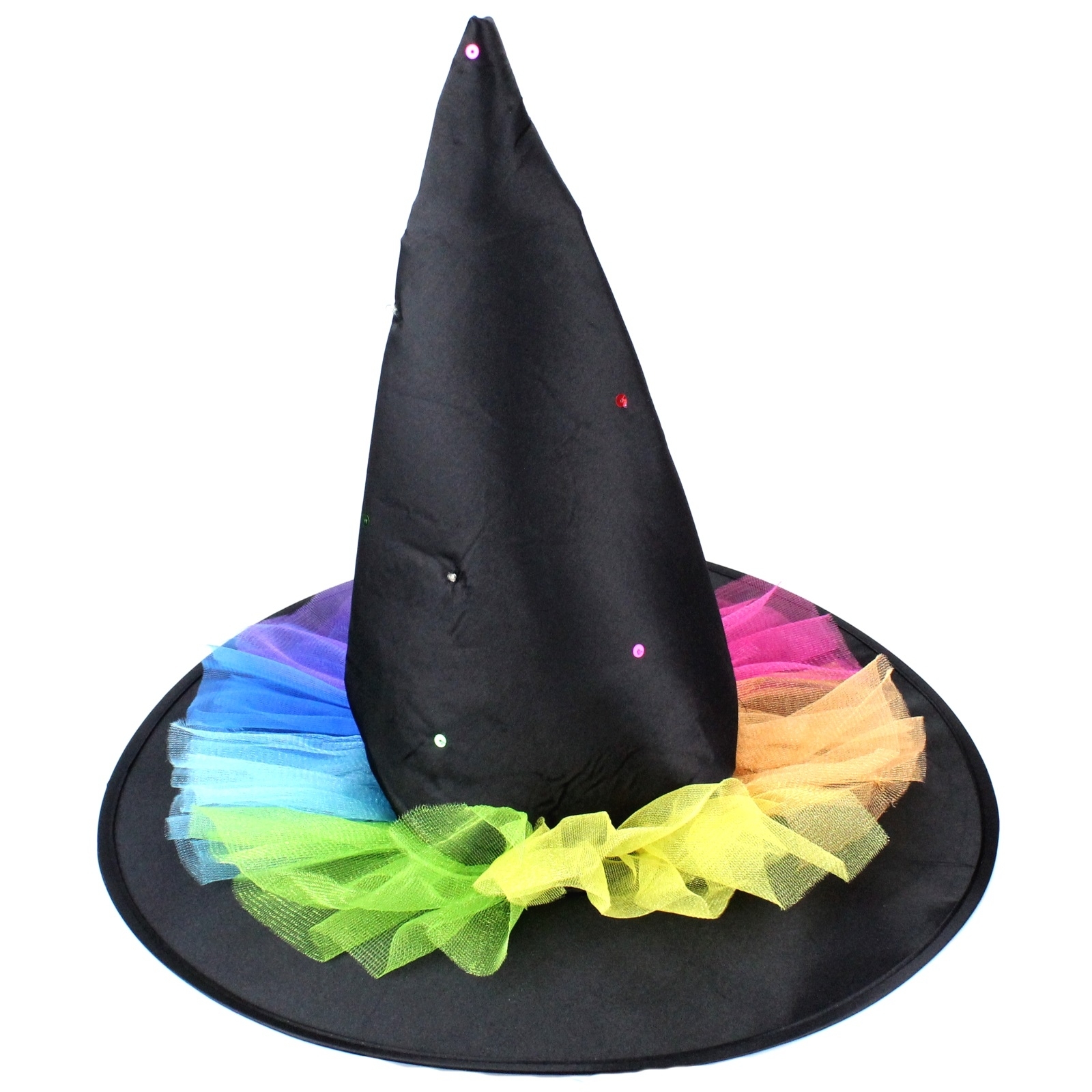 Flashing Rainbow Witches Hat