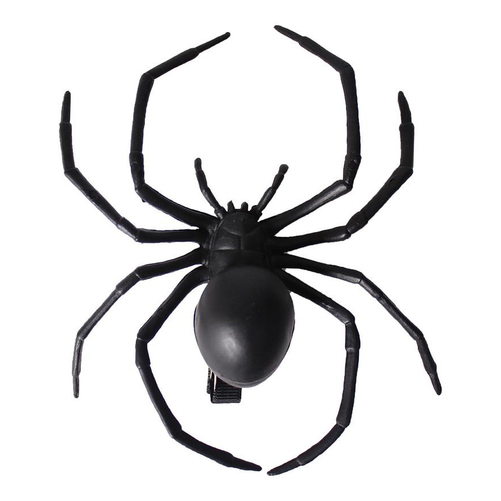 Black Plastic Spider Hair Clip 14cm