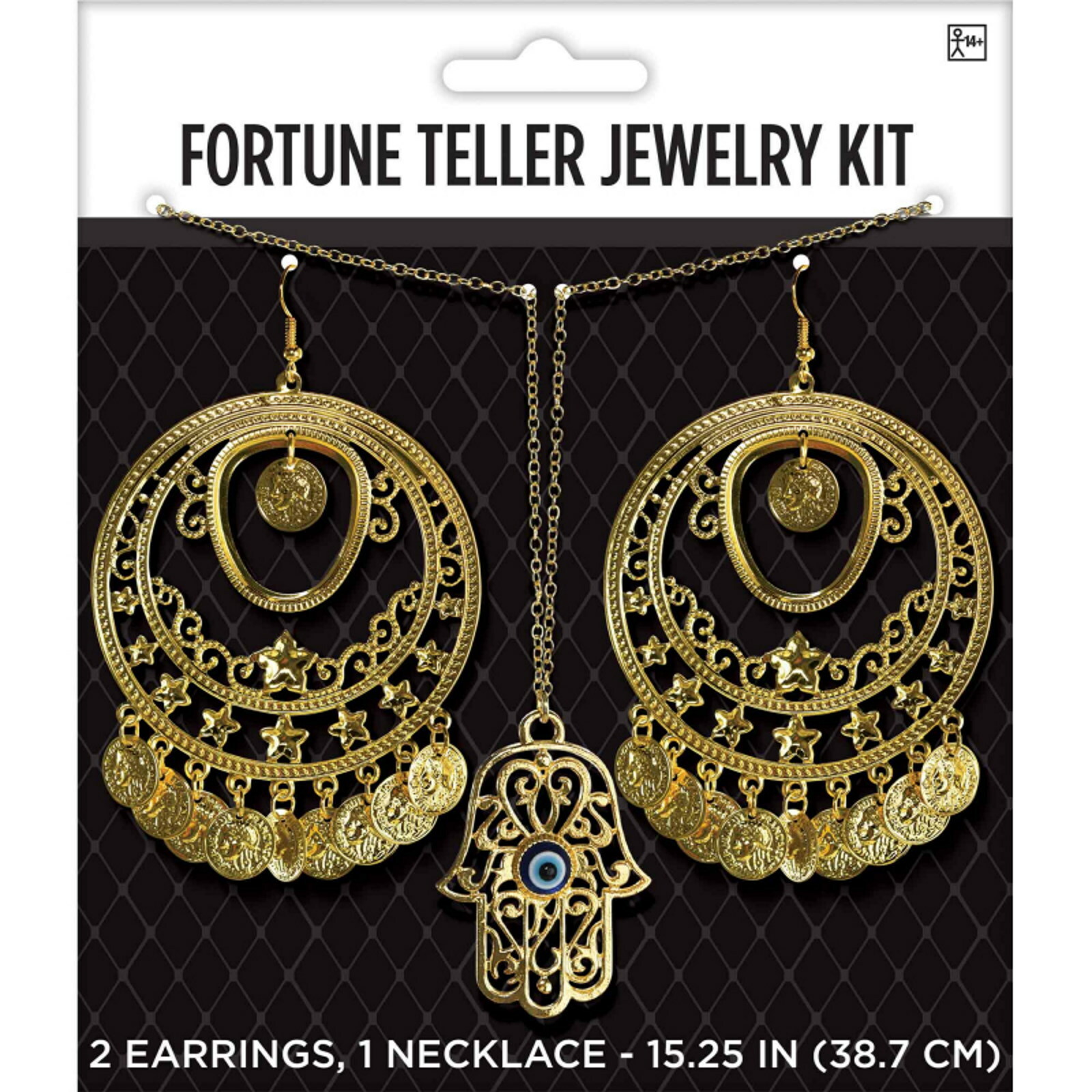 Fortune Teller Necklace & Earrings Set