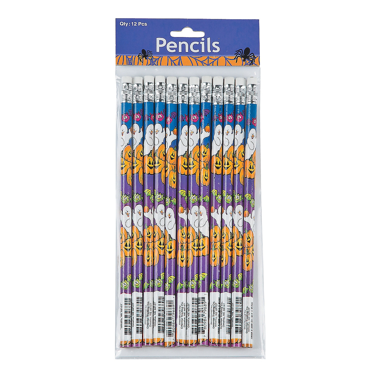 Halloween Ghost Pencils (Pack of 12)