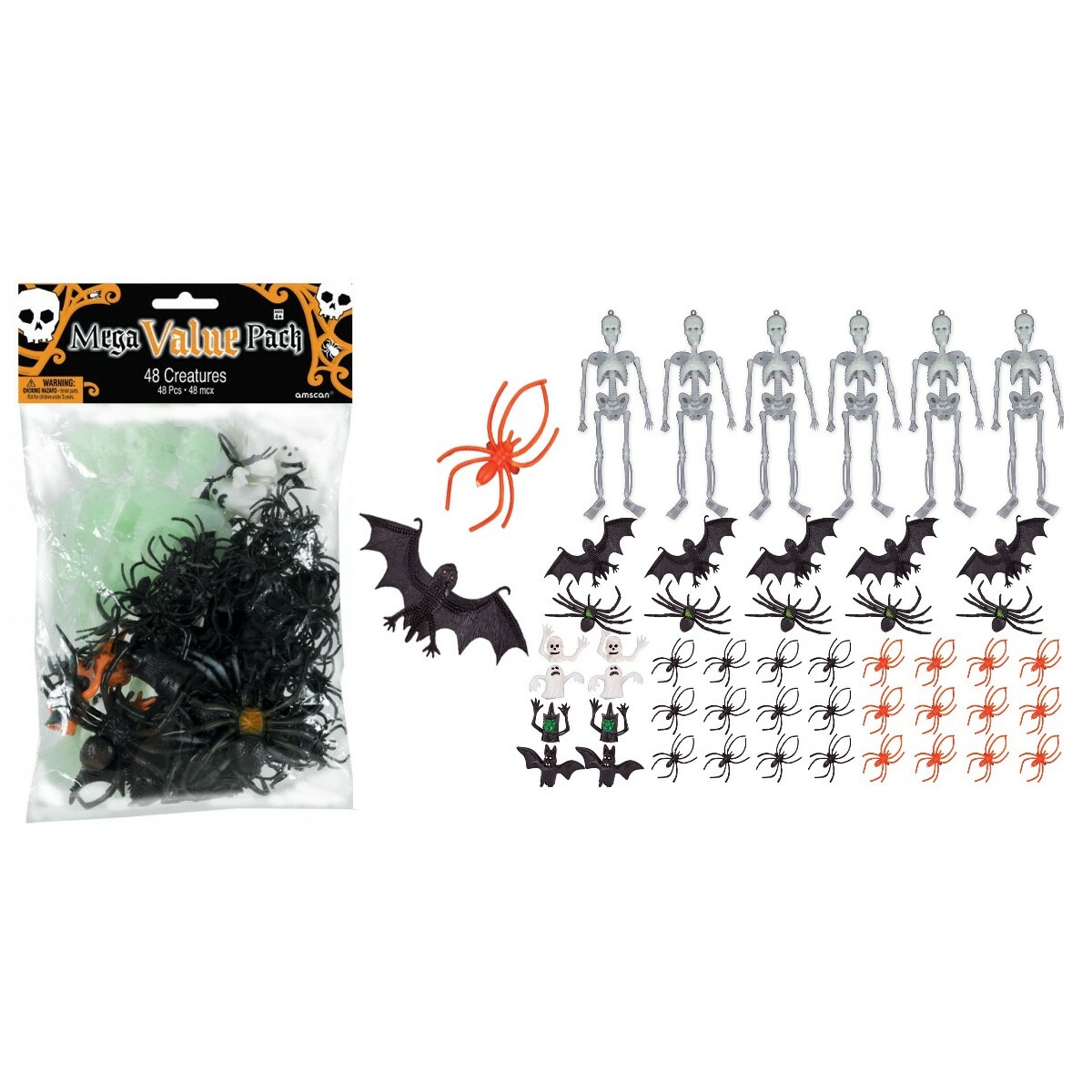 Halloween Mega Value Favour Pack (48 Pieces)