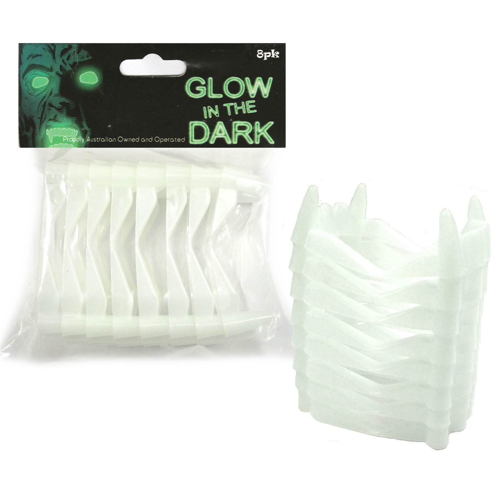 Glow in the Dark Vampire Fangs (Pack of 8)