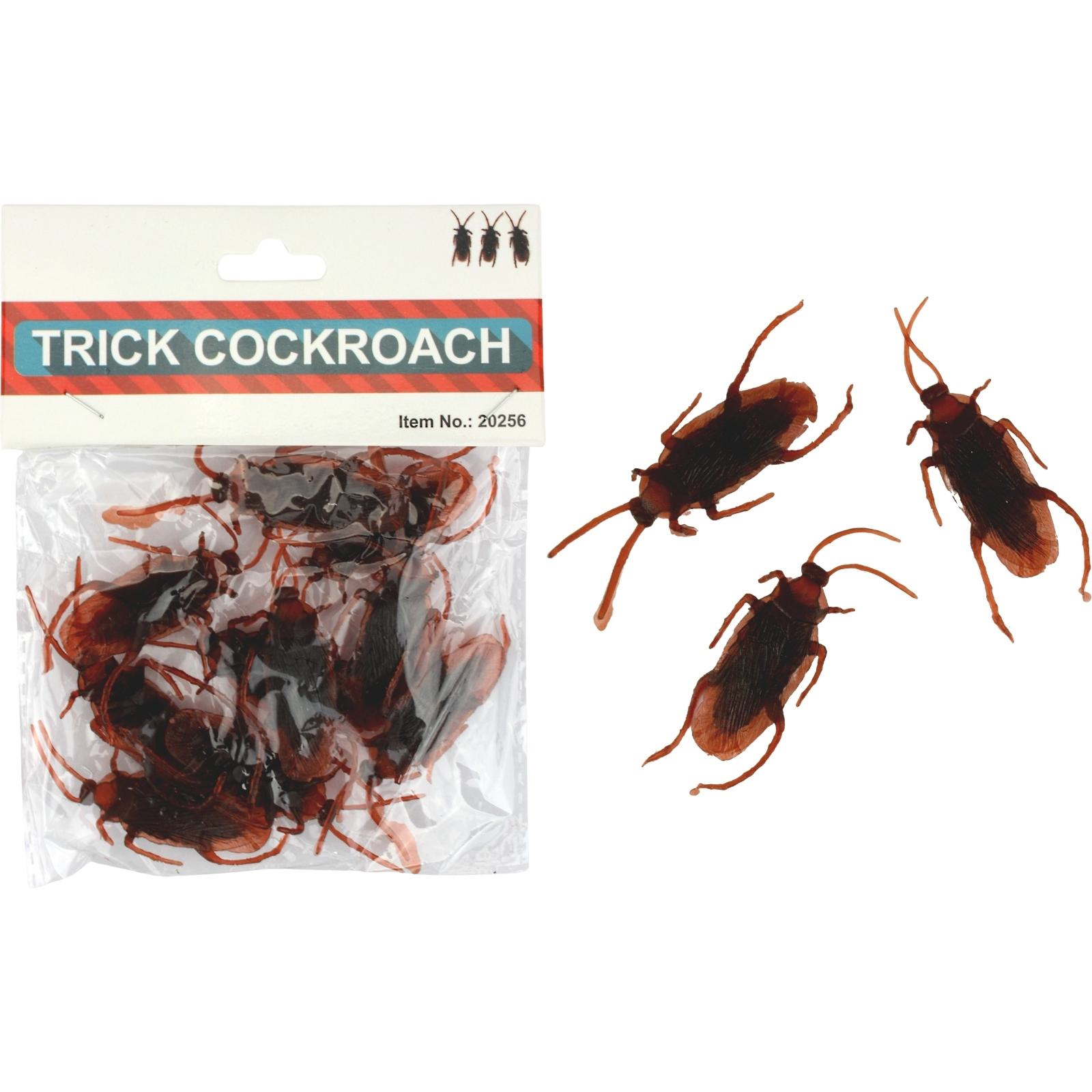 Plastic Cockroaches 6cm (Pack of 10)