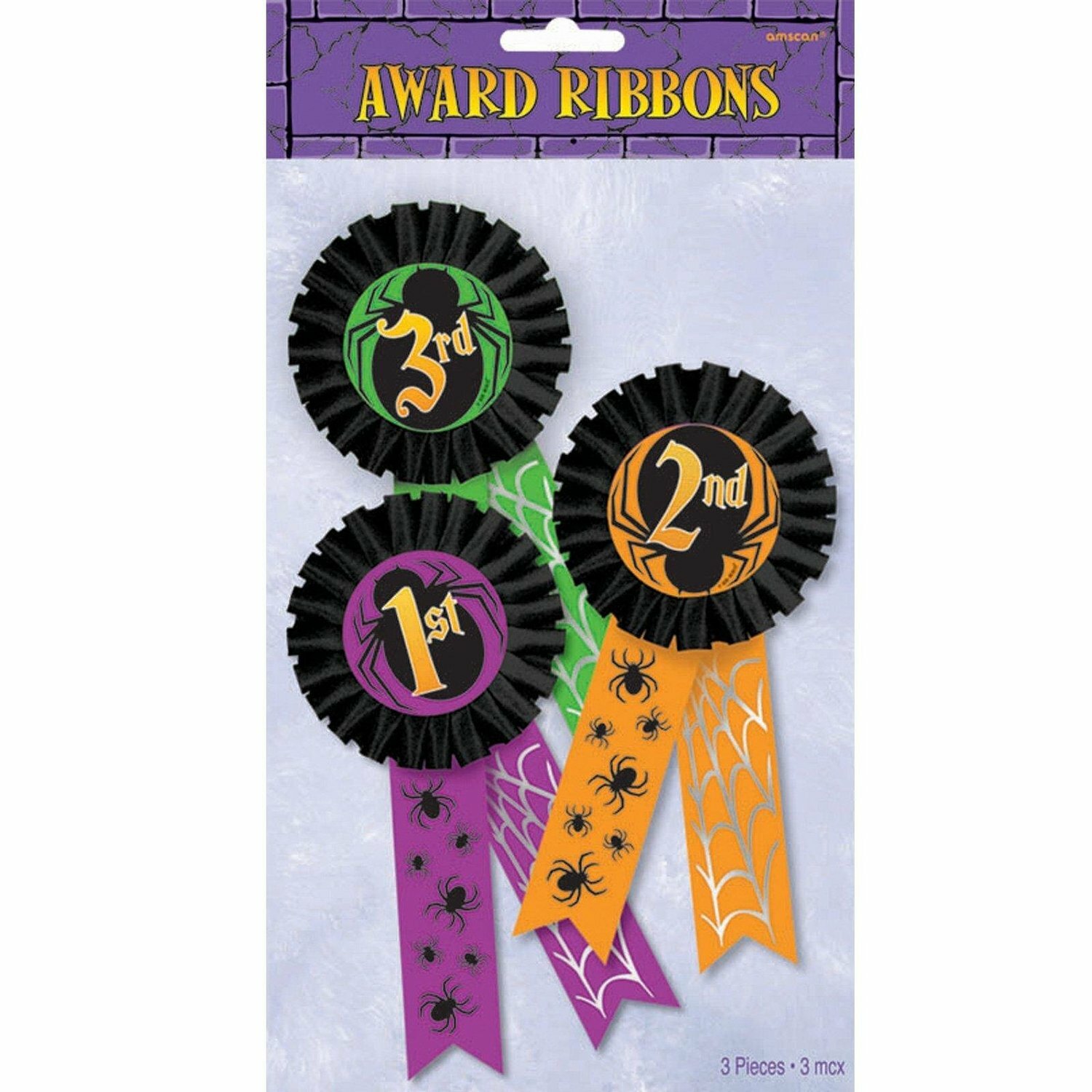 Halloween Award Ribbons (Pack of 3)