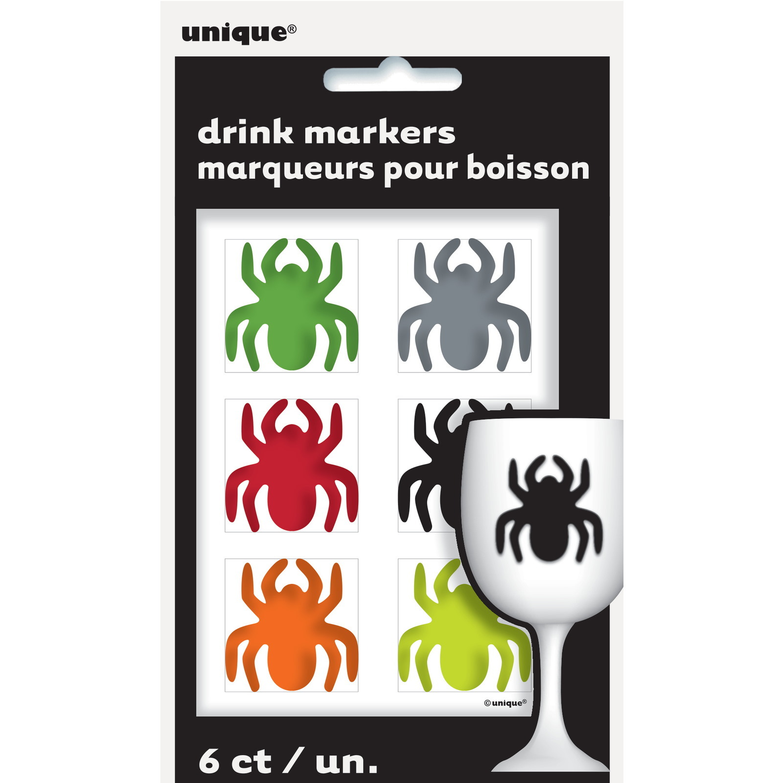 Spider Drink Markers (Pack of 6)