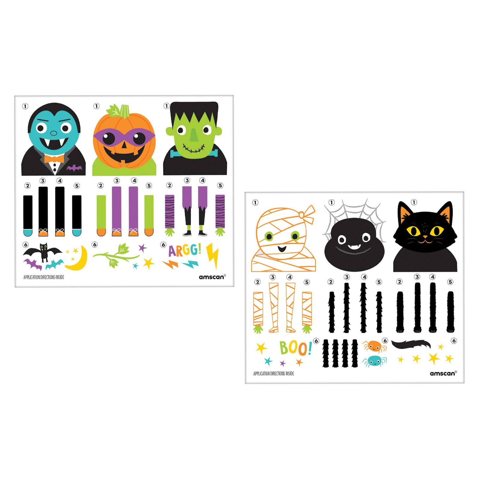 Halloween Hand Tattoos (6 Designs)