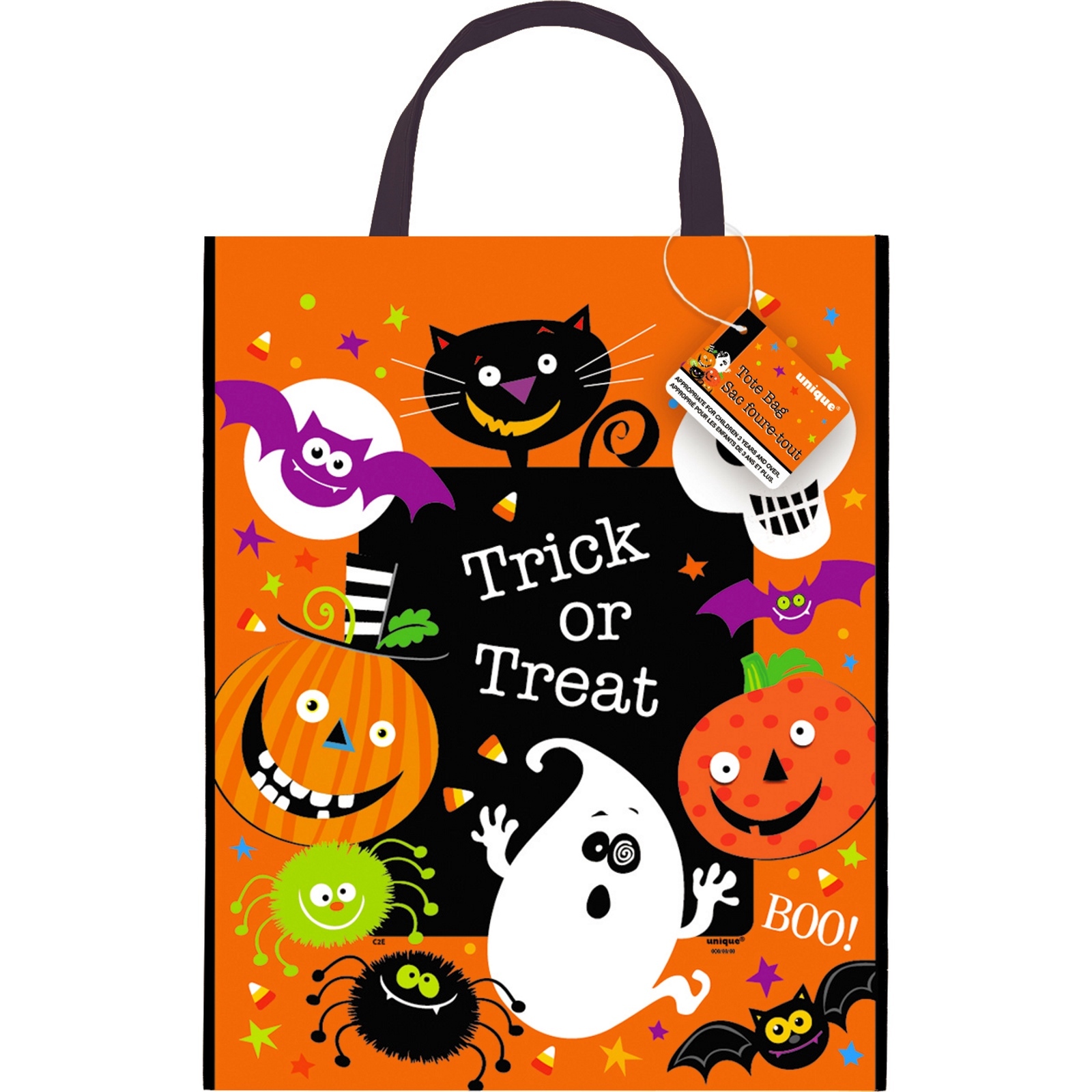 Trick or Treat Plastic Tote Bag