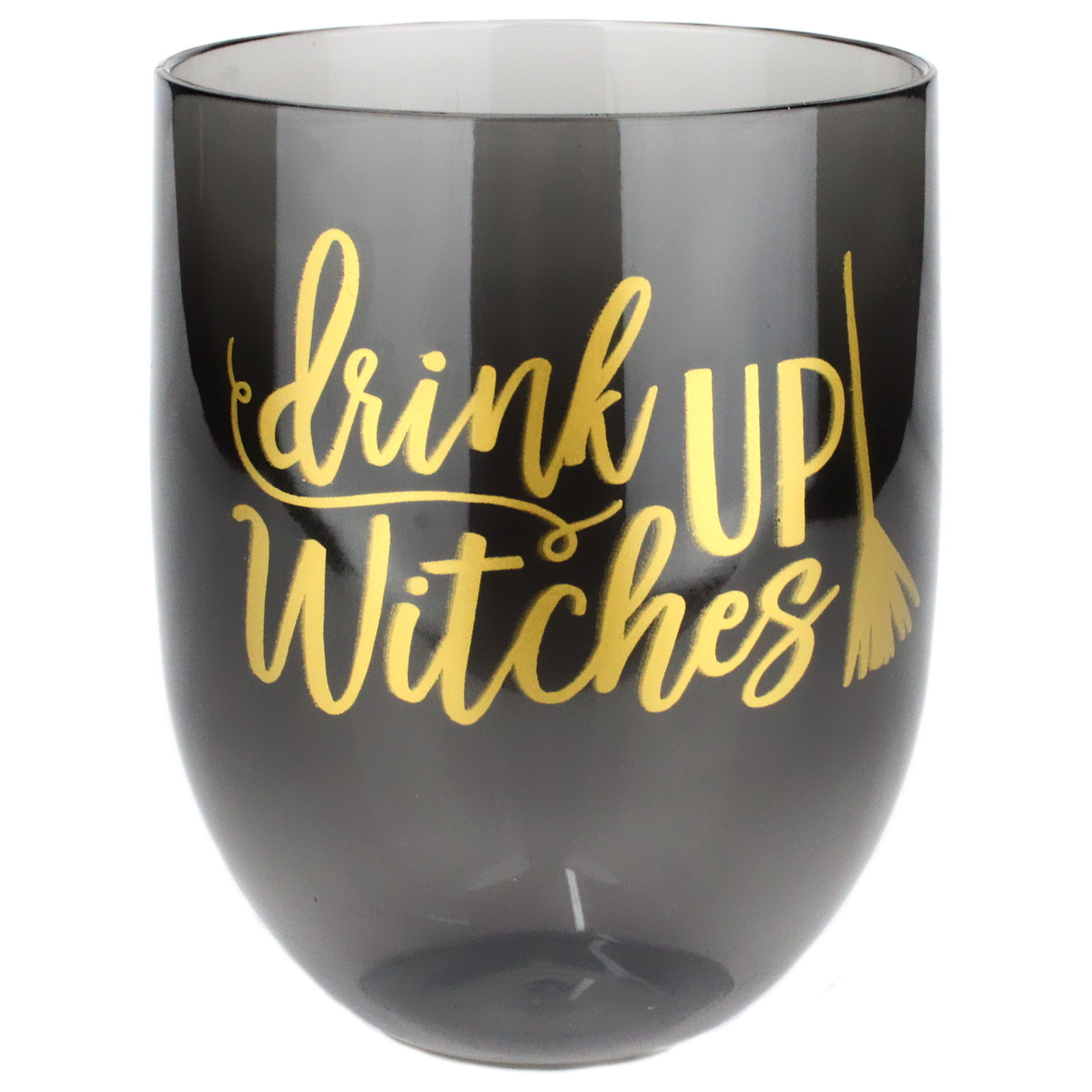 Drink Up Witches Stemless Plastic Wine Glass