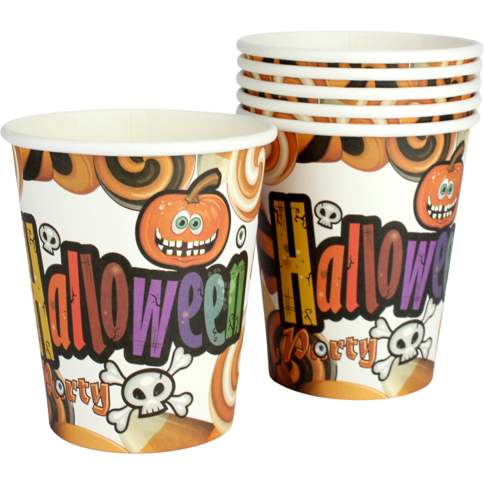 Kooky Halloween Party Paper Cups (Pack of 6)