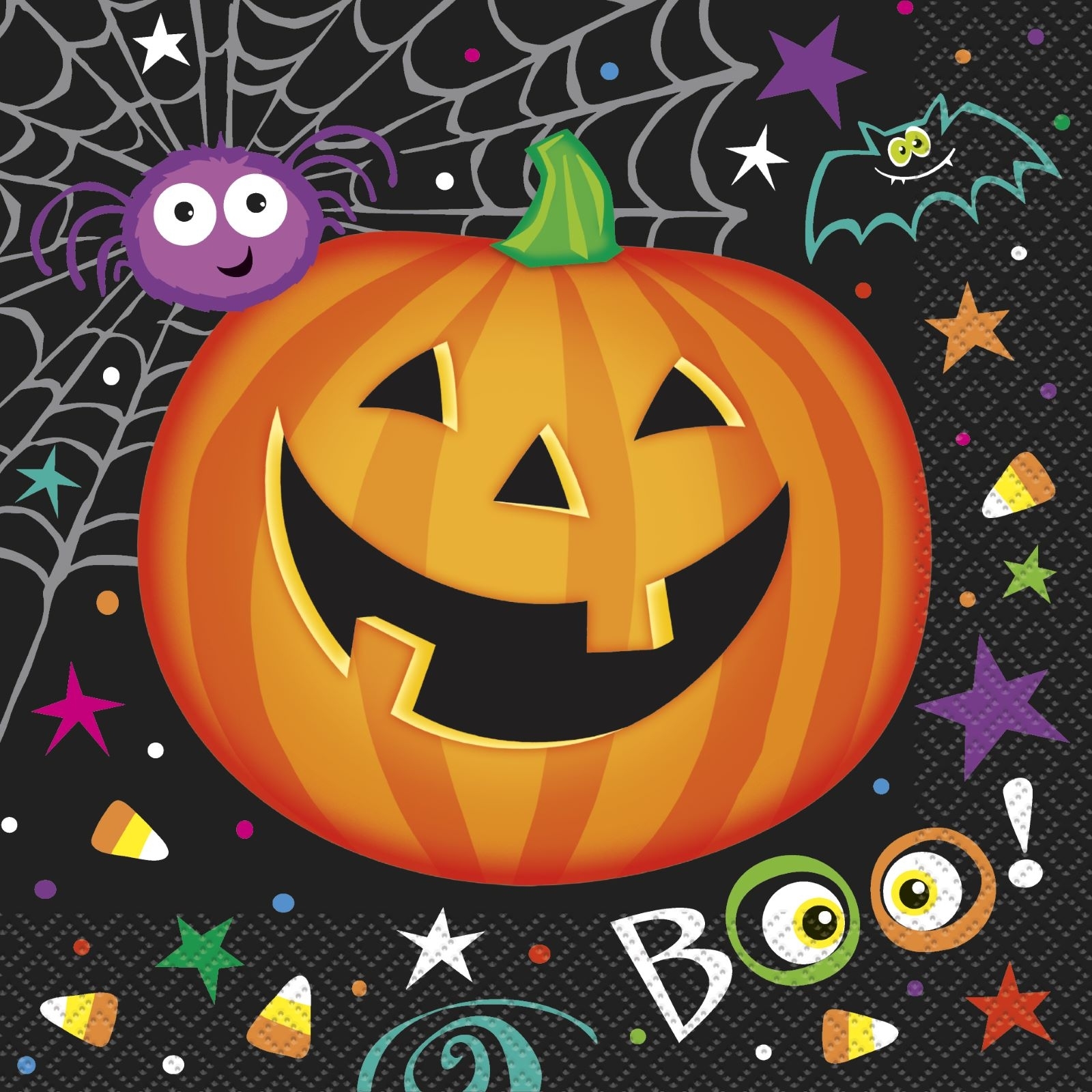 Pumpkin Pals Large Napkins / Serviettes (Pack of 16)