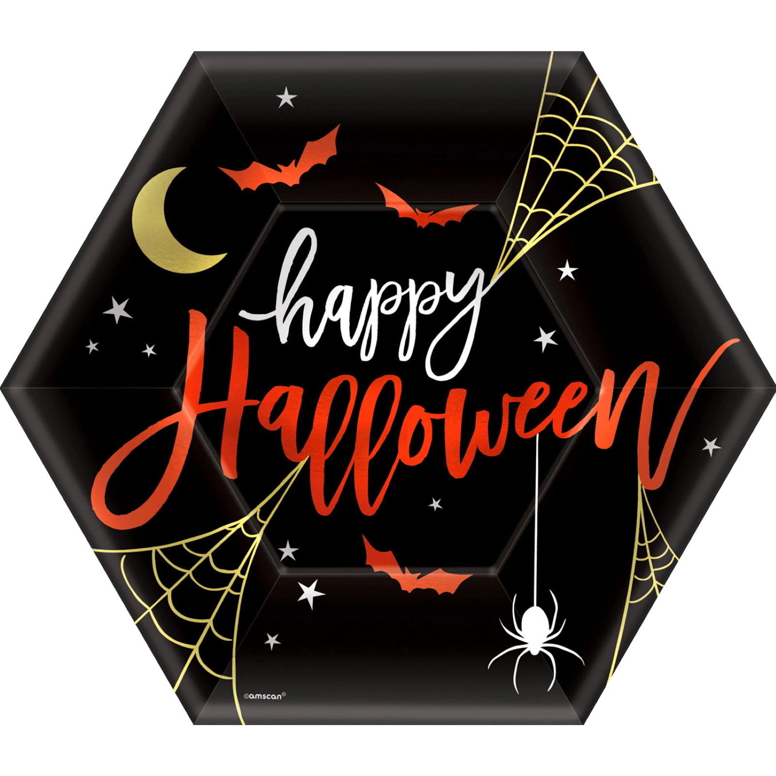Happy Halloween Large Paper Plates (Pack of 8)