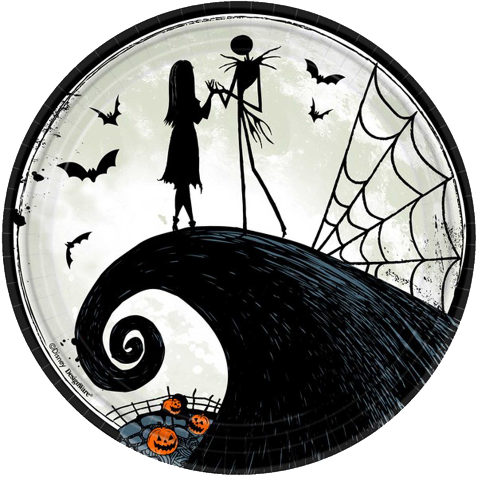 Disney's Nightmare Before Christmas Paper Plates 23cm (Pack of 8)