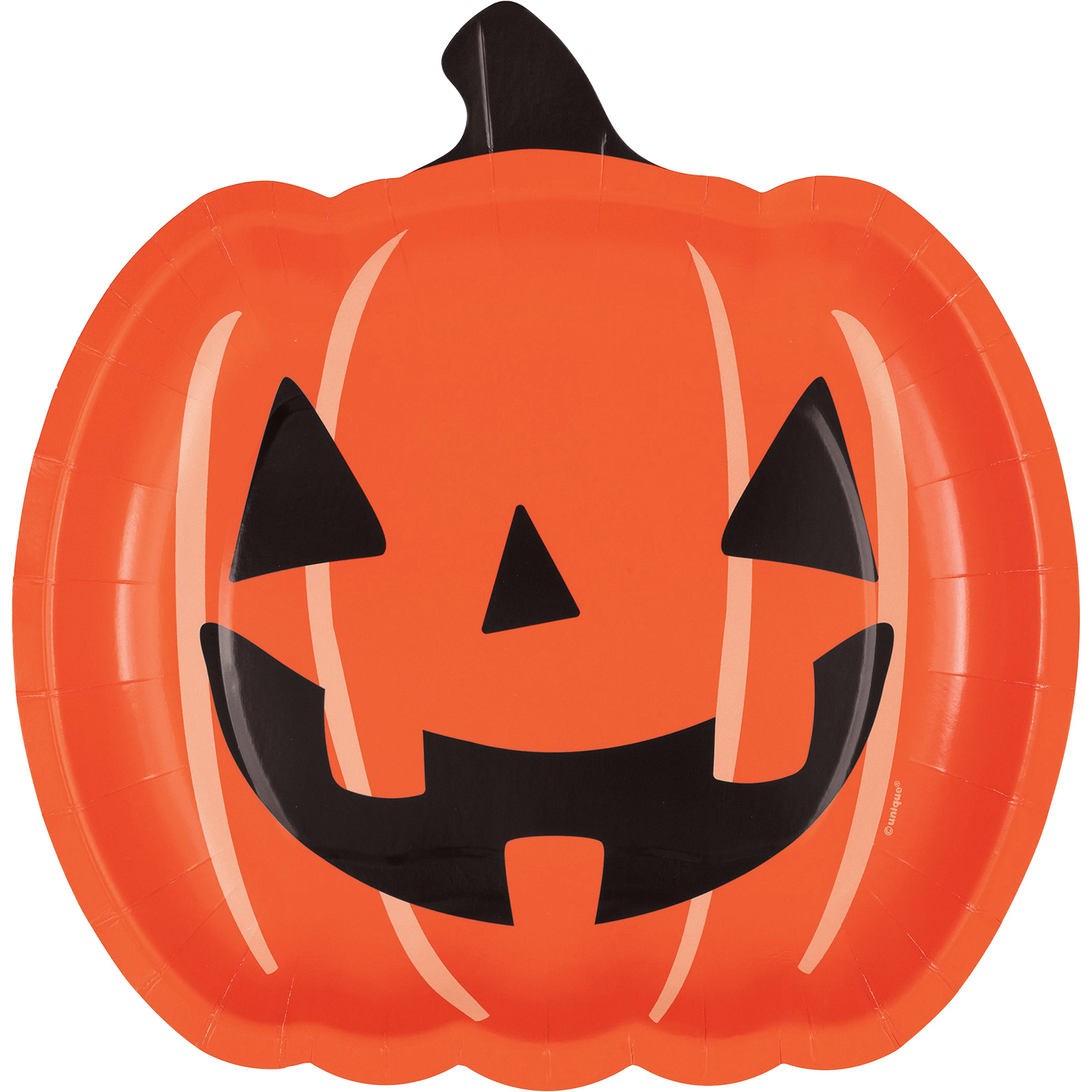 Spooky Spirits Pumpkin Paper Plates (Pack of 8) 