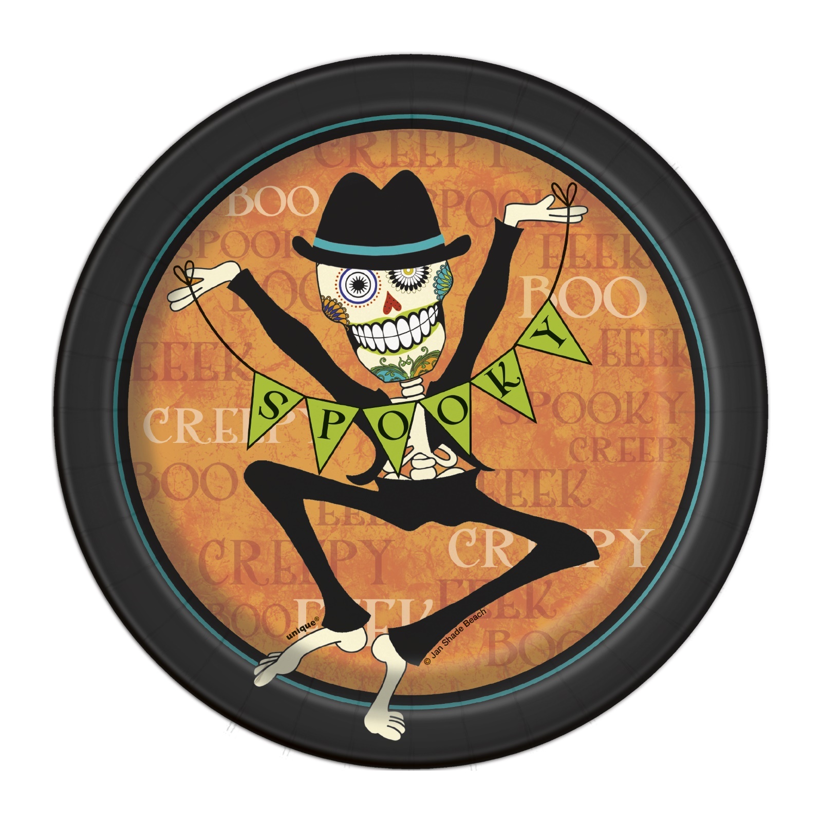 Day Of The Dead Small Paper Plates (Pack of 8)