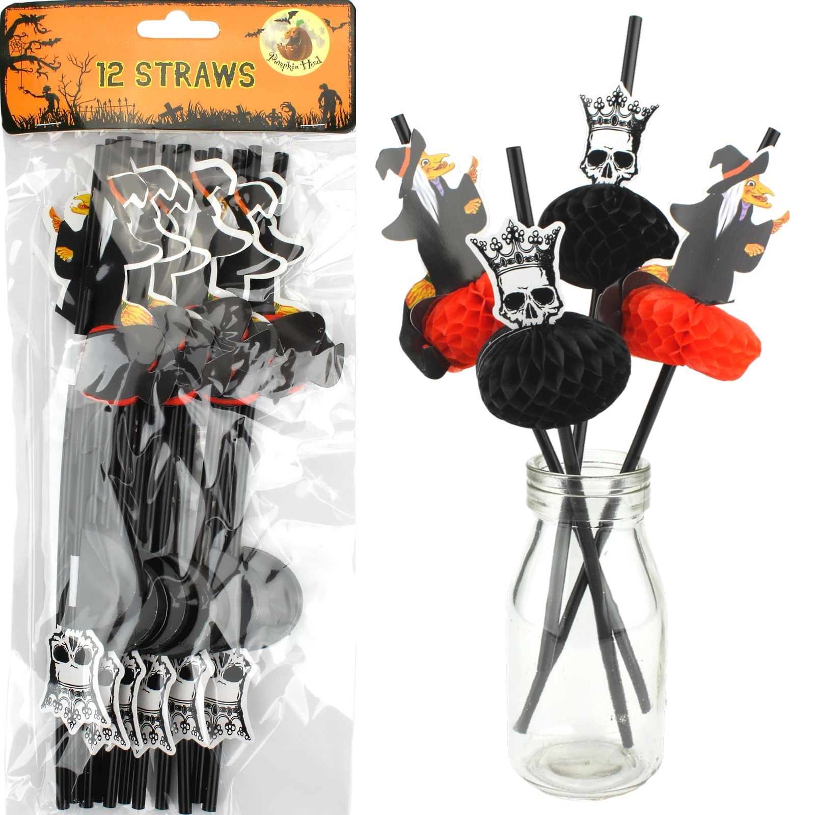 Halloween Straws (Pack of 12)