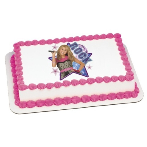 Hannah Montana Edible Icing Cake Decoration