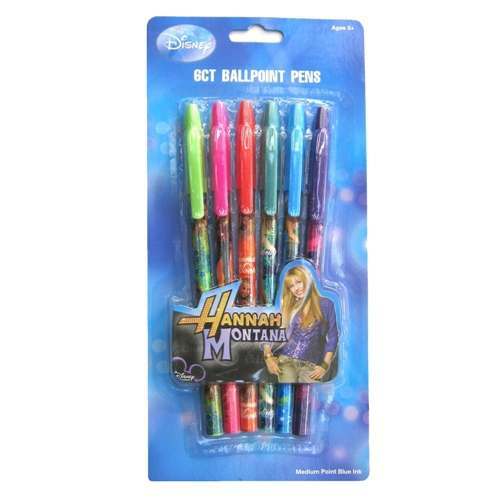 Hannah Montana Pens (Pack of 6)