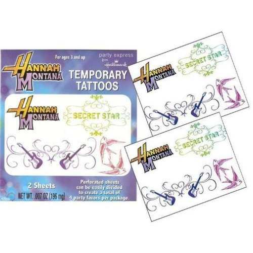 Hannah Montana Tattoos (2 Sheets)