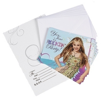 Hannah Montana Party Invitations (Pack of 8)