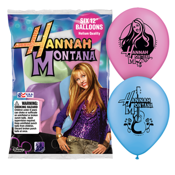 Hannah Montana Balloons (Pack of 6)