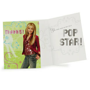 Hannah Montana Party Thank You Cards (Pack of 8)