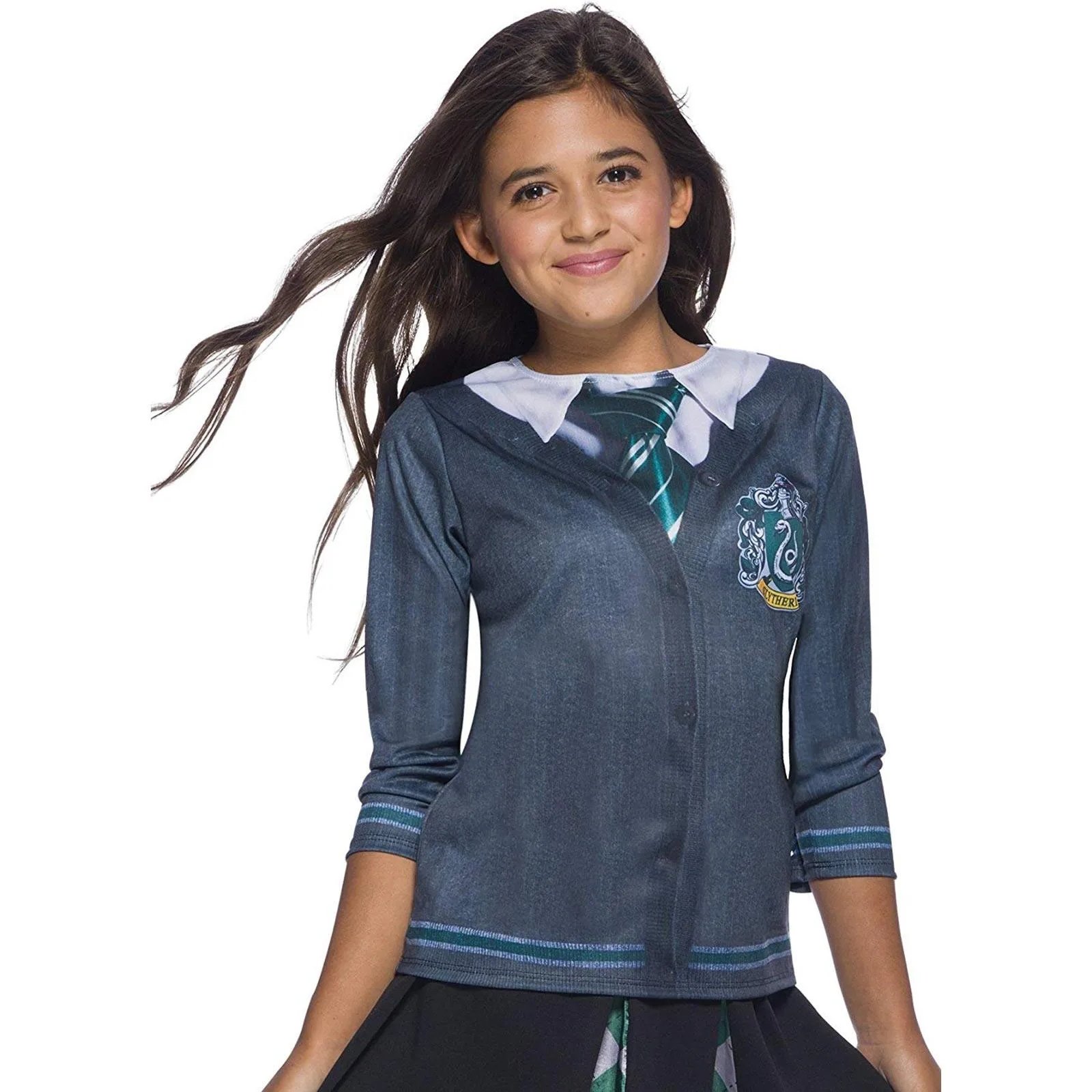 Harry Potter Slytherin Child Costume Top Large