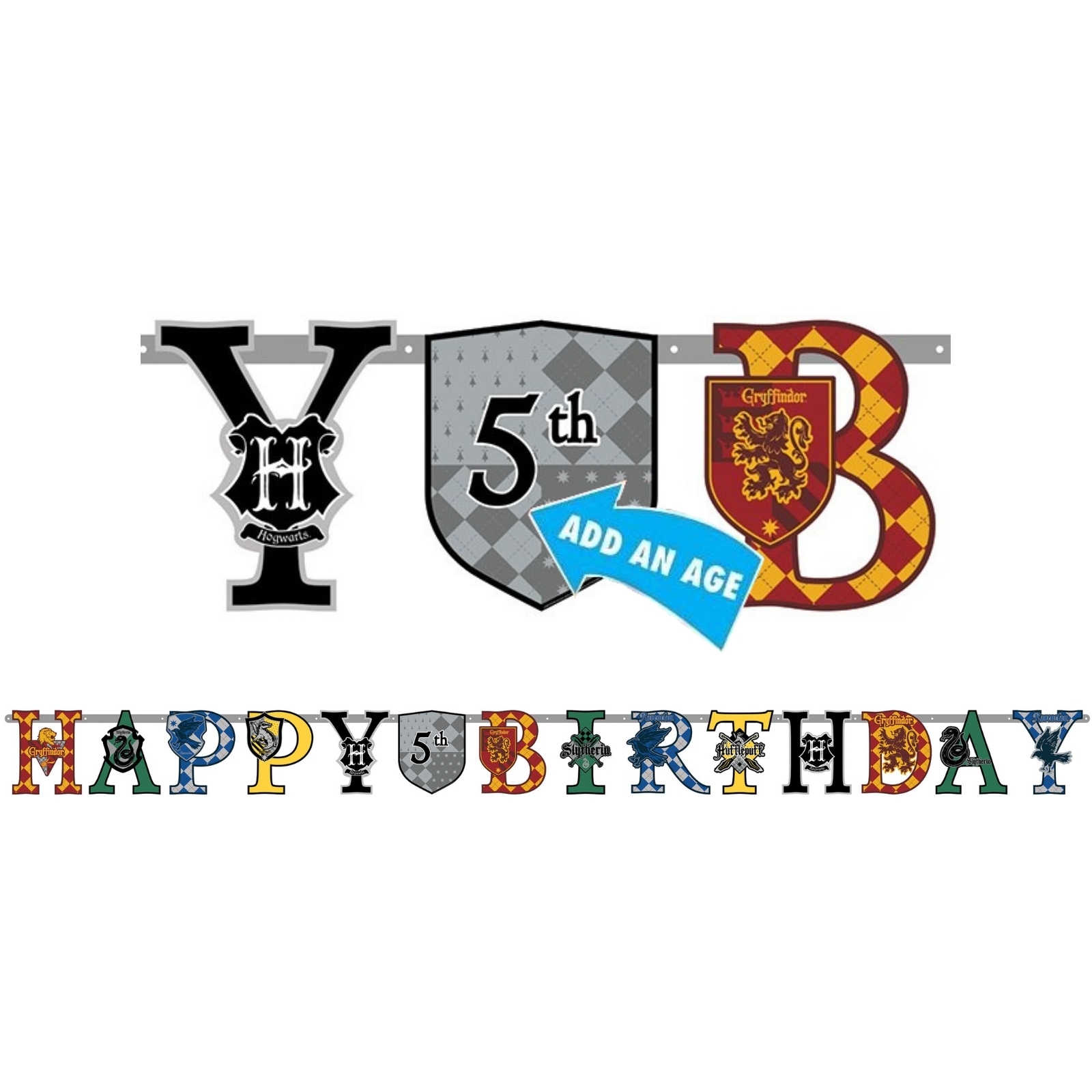 Harry Potter Jumbo Add an Age Banner Kit 