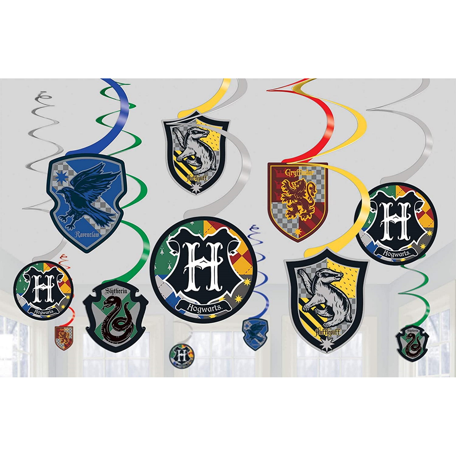 Harry Potter Swirl Decorations (Pack of 12)