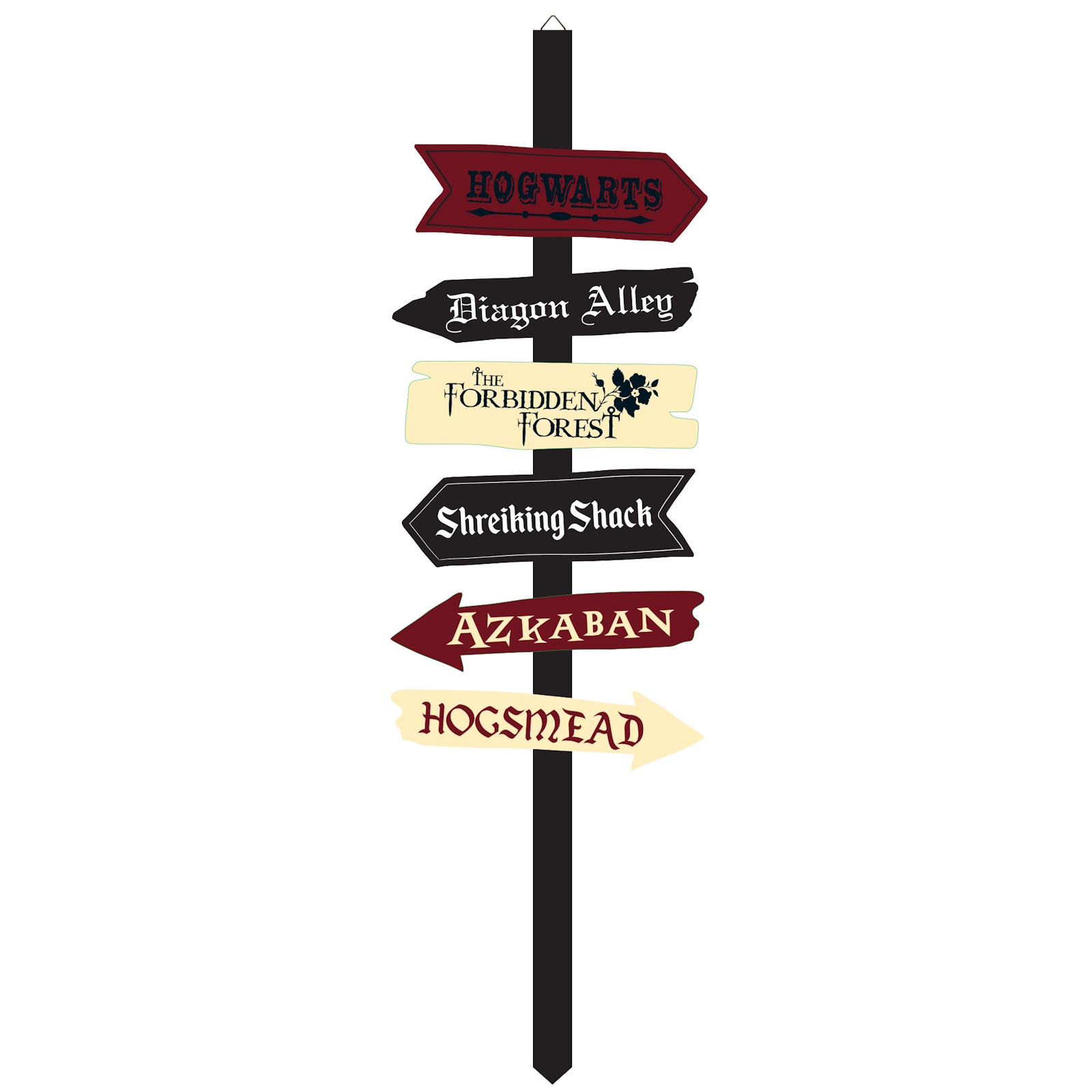Harry Potter Halloween Directional Sign
