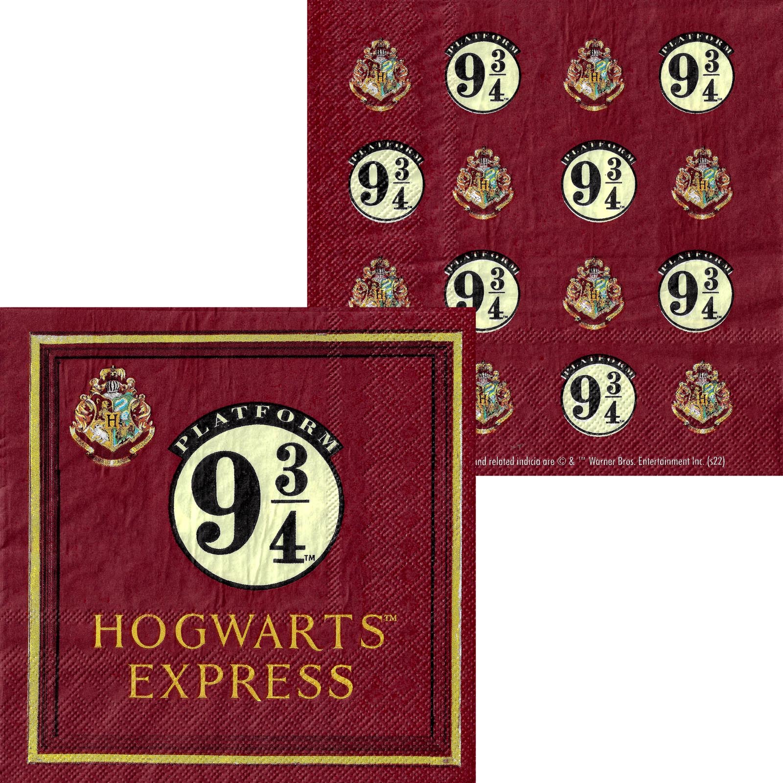 Harry Potter Hogwarts Express Large Napkins / Serviettes (Pack of 16)