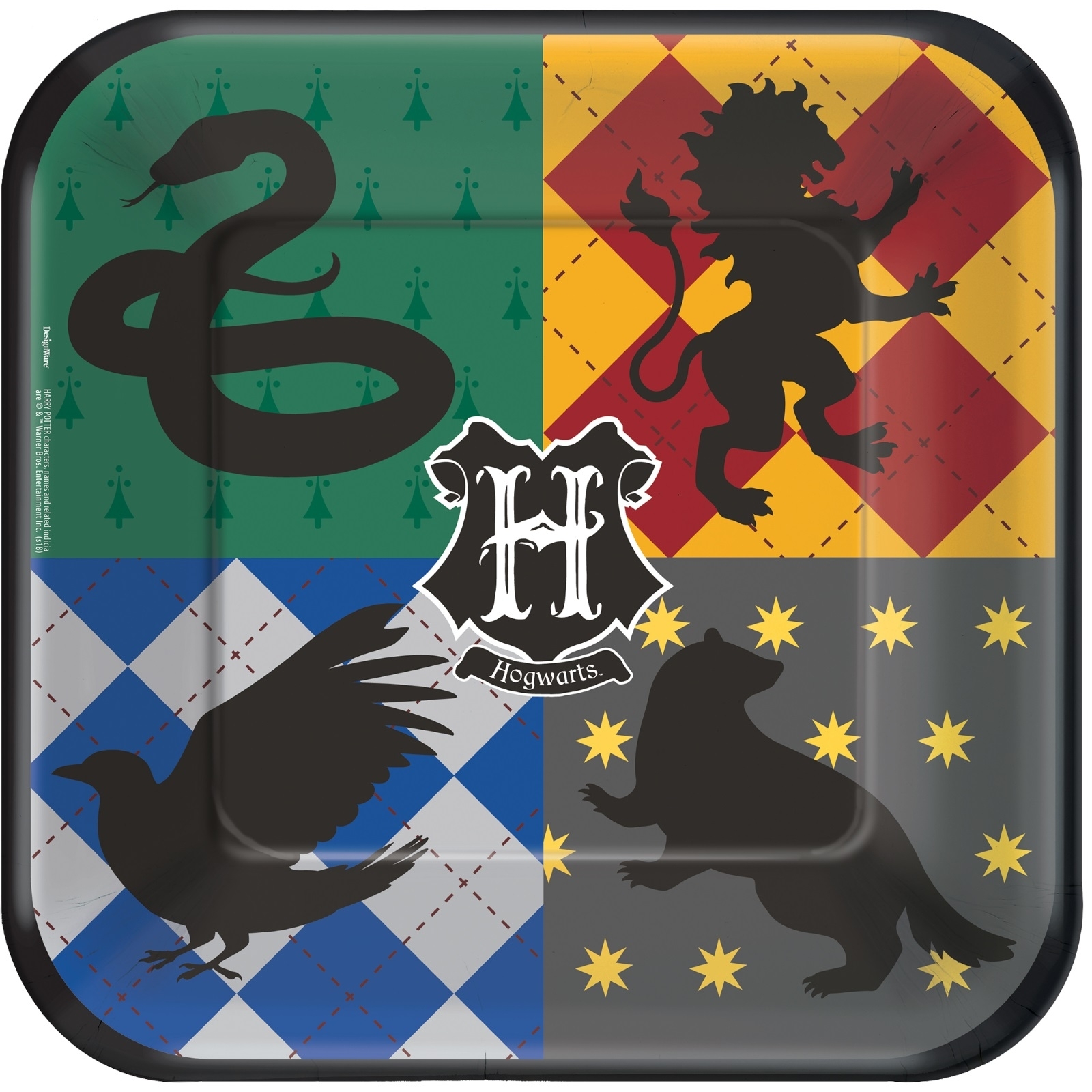 Harry Potter Large Square Paper Plates (Pack of 8)