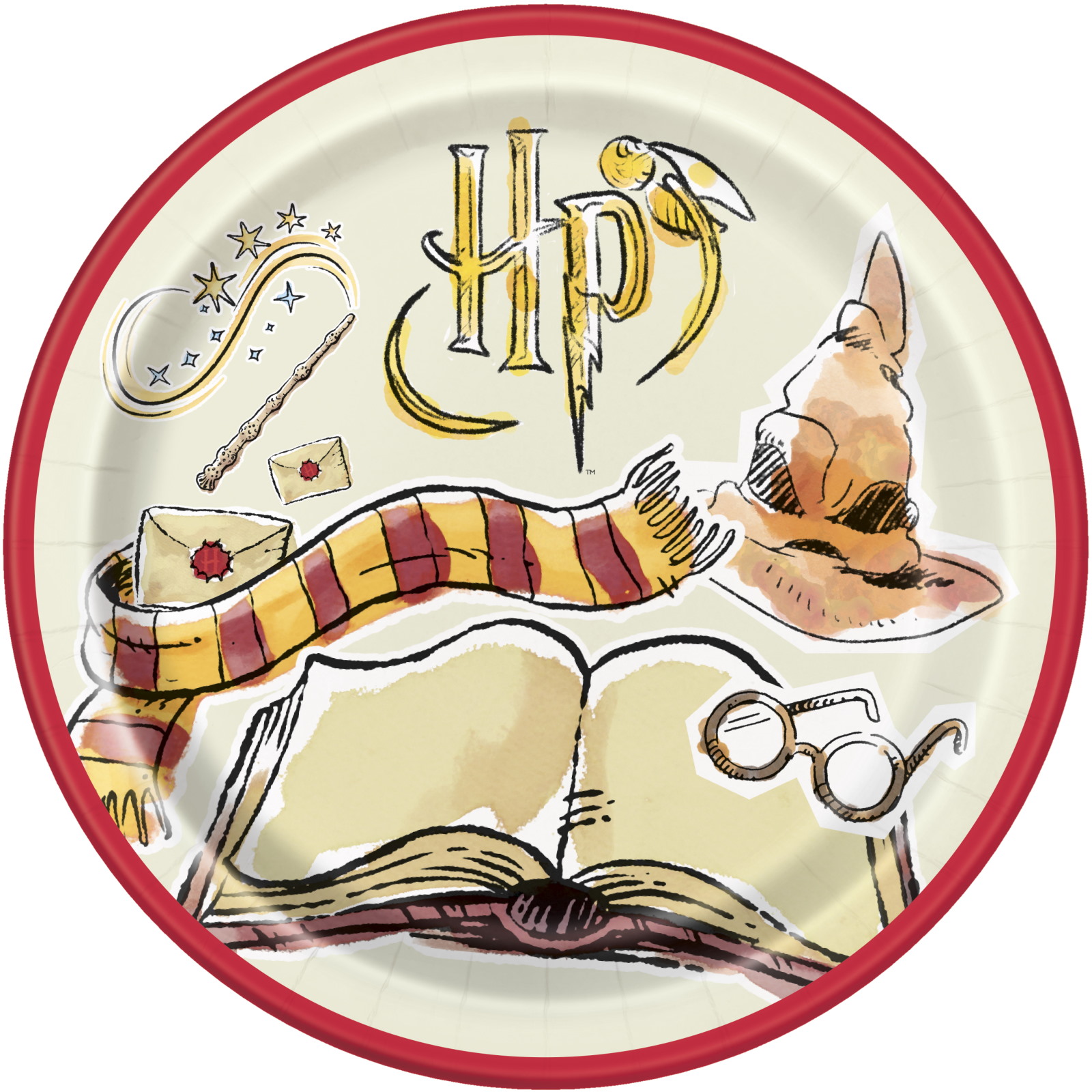 Harry Potter School of Wizardry Large Paper Plates (Pack of 8)