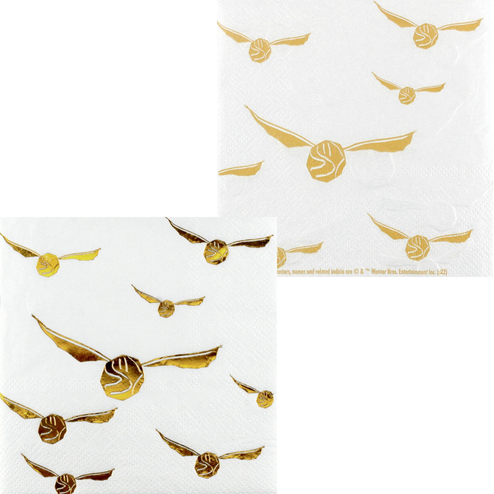 Harry Potter Golden Snitch Small Napkins / Serviettes (Pack of 16)