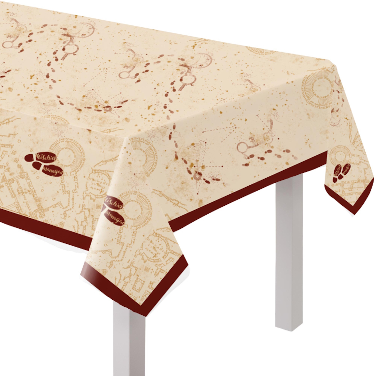 Harry Potter Marauders Map Paper Tablecloth 