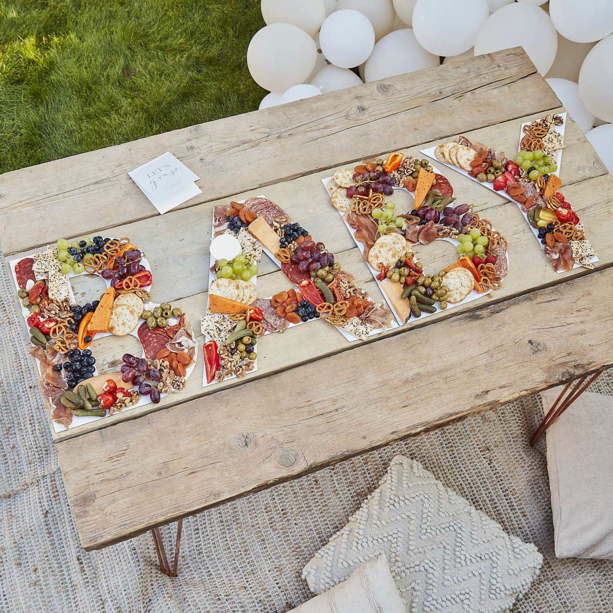 Ginger Ray Ginger Ray White Baby Grazing Board Kit - Discount Party Supplies