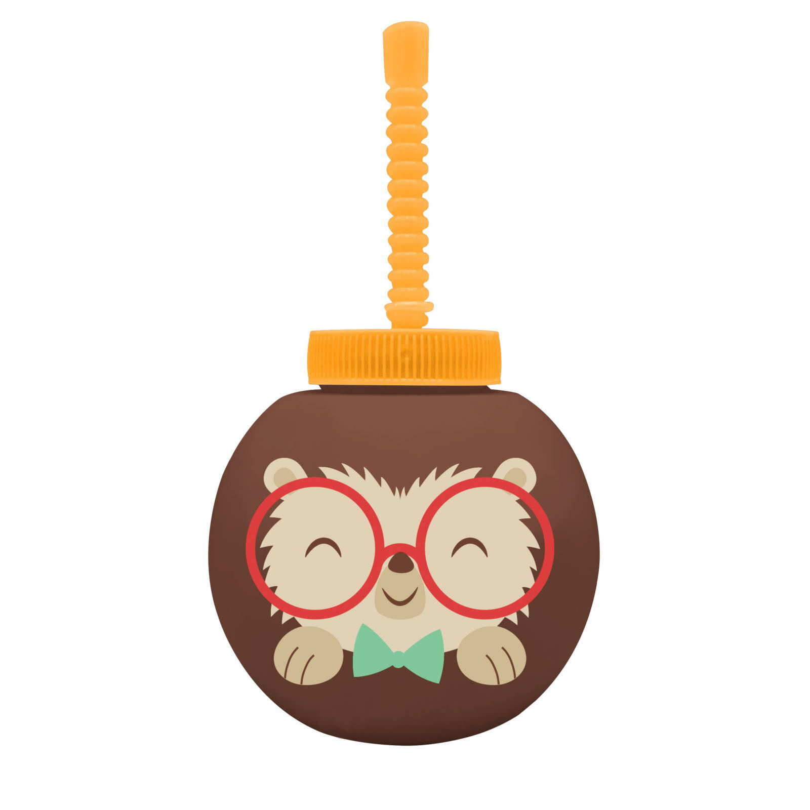 Hedgehog Party Novelty Cup With Straw