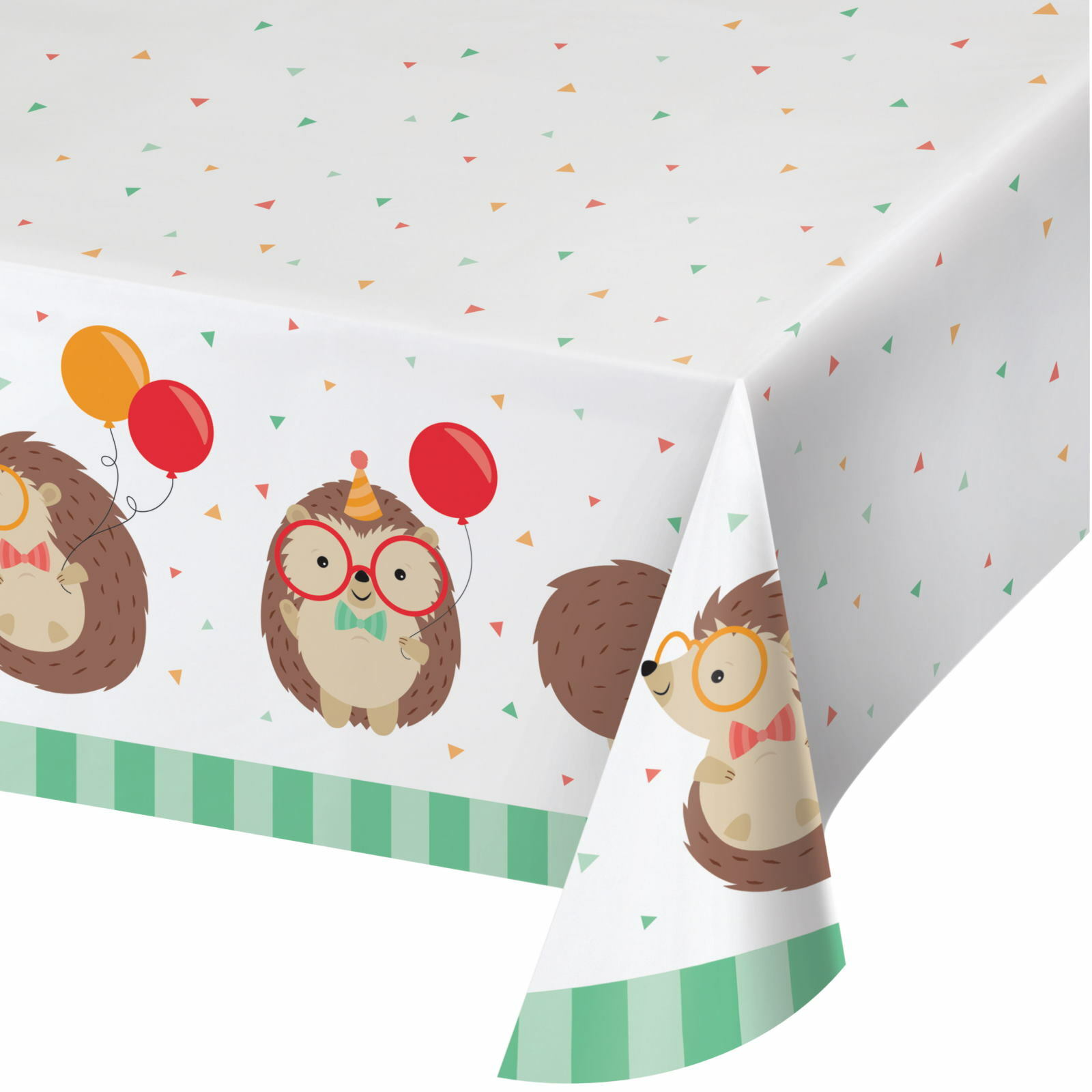 Hedgehog Party Paper Tablecloth