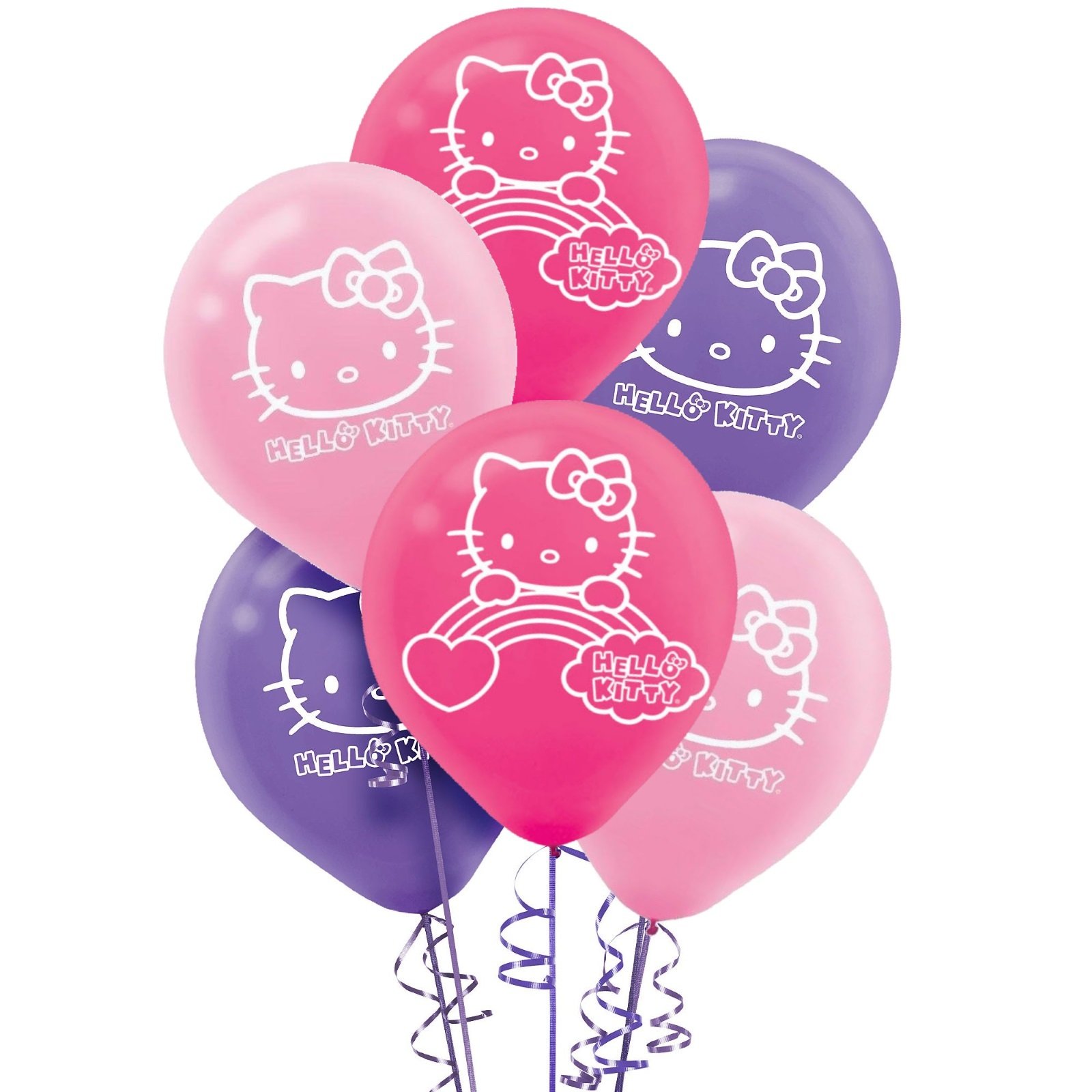Hello Kitty Rainbow Balloons (Pack of 6)