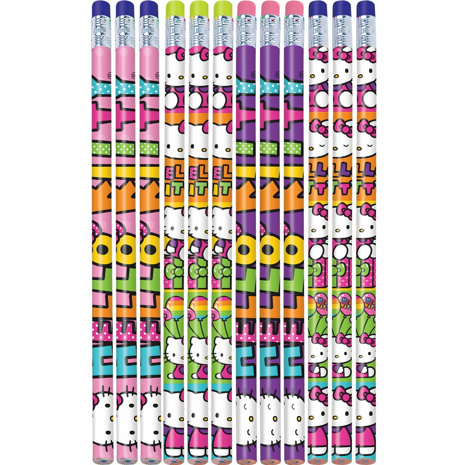 Hello Kitty Rainbow Pencils (Pack of 12)
