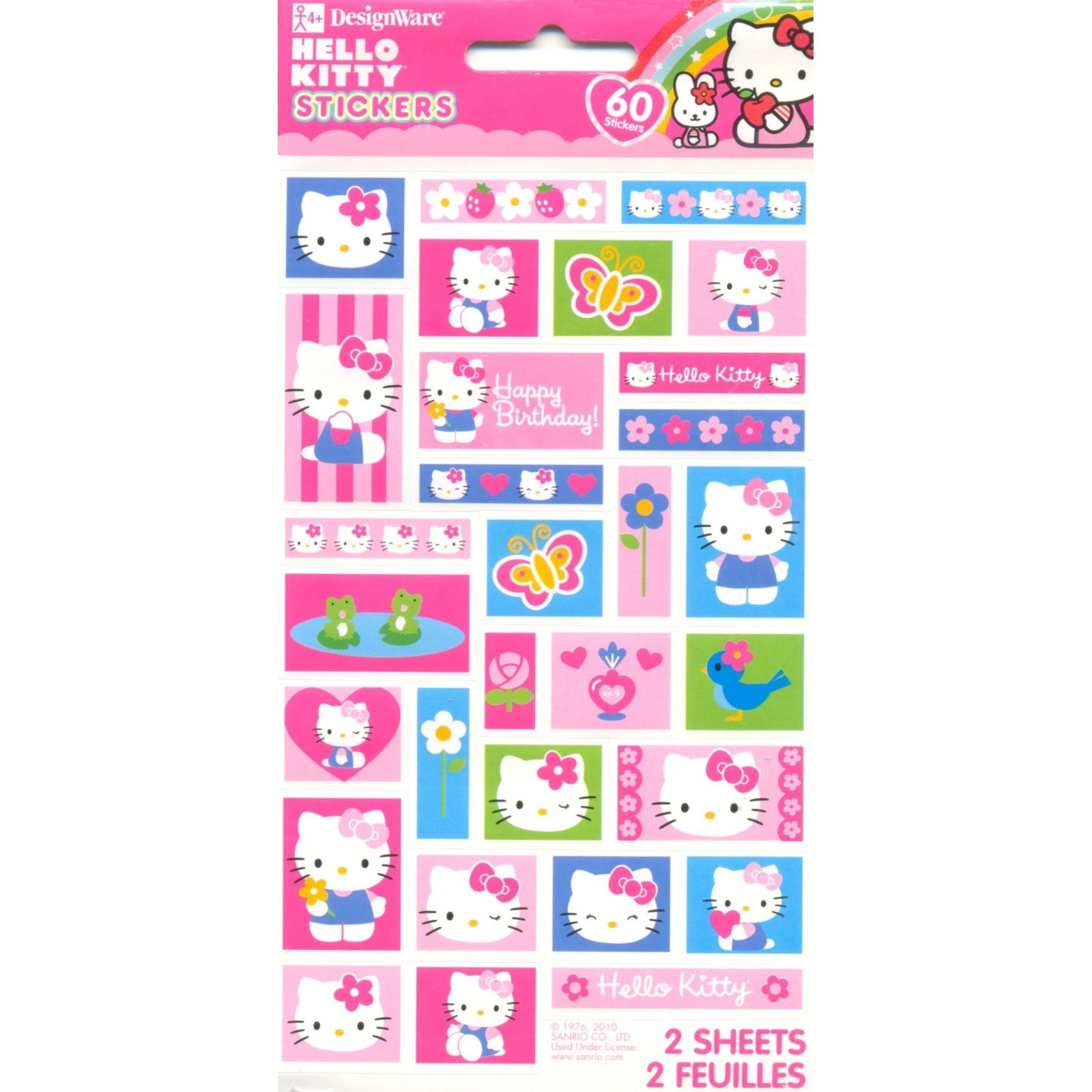 Hello Kitty Stickers (60 Stickers)