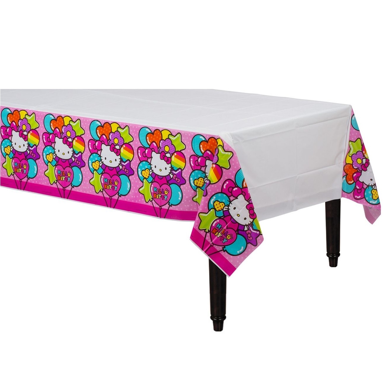 Hello Kitty Rainbow Plastic Tablecloth