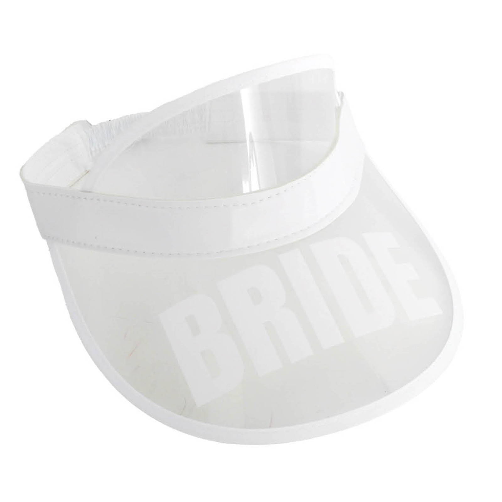 Bride Clear and White Rim Visor