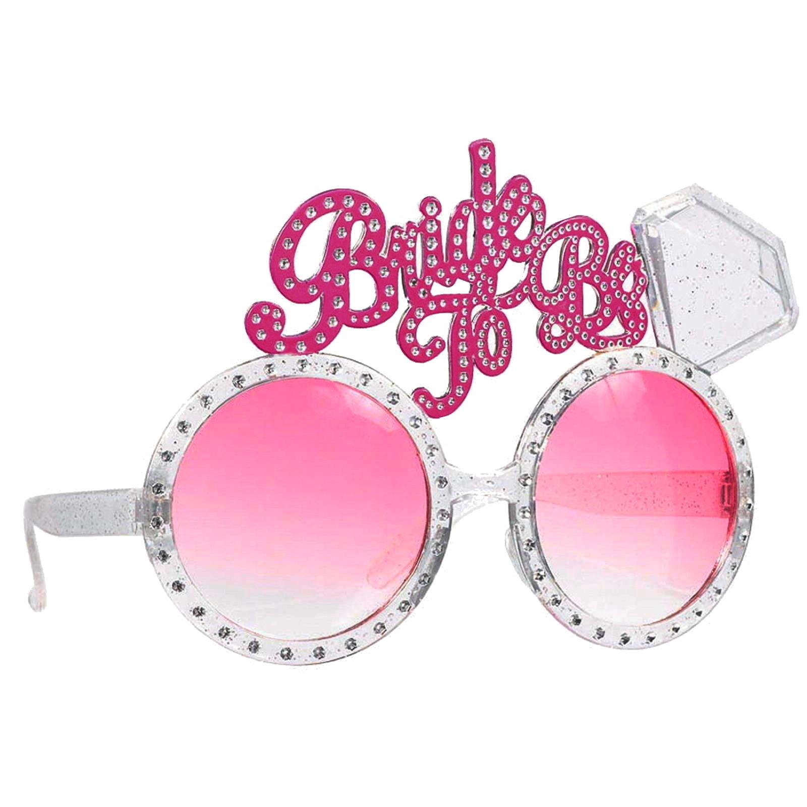 Bride to Be Diamond Ring Glasses