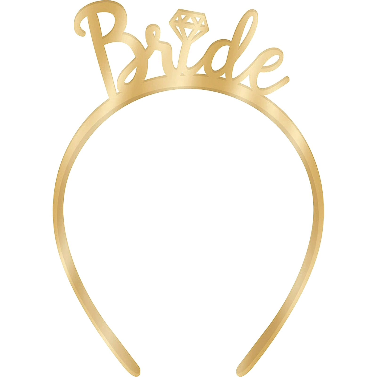 Matte Gold Bride Metal Headband