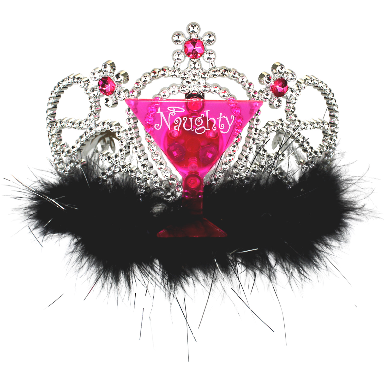 Naughty Girl Plastic Light up Tiara
