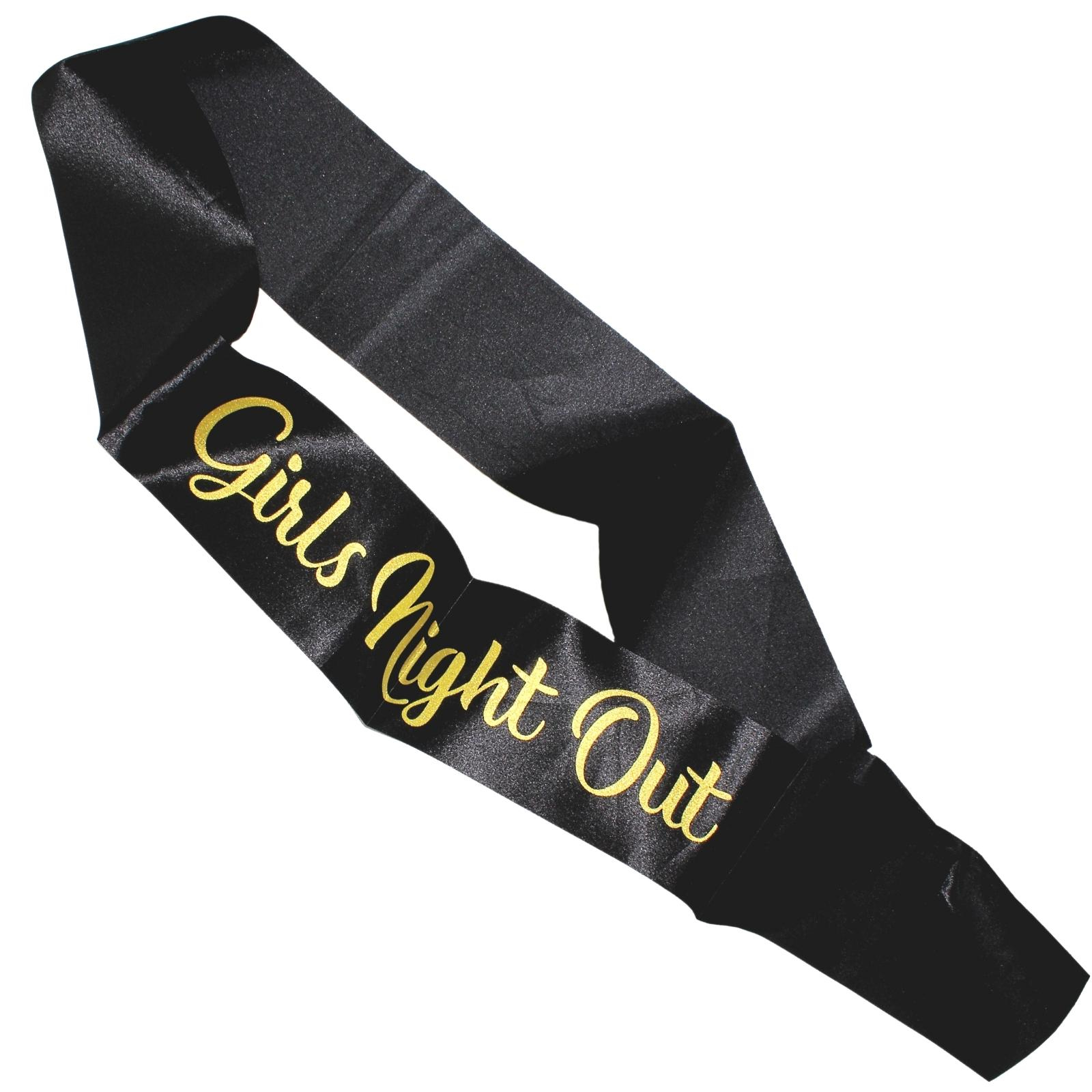 Girls Night Out Black Sash