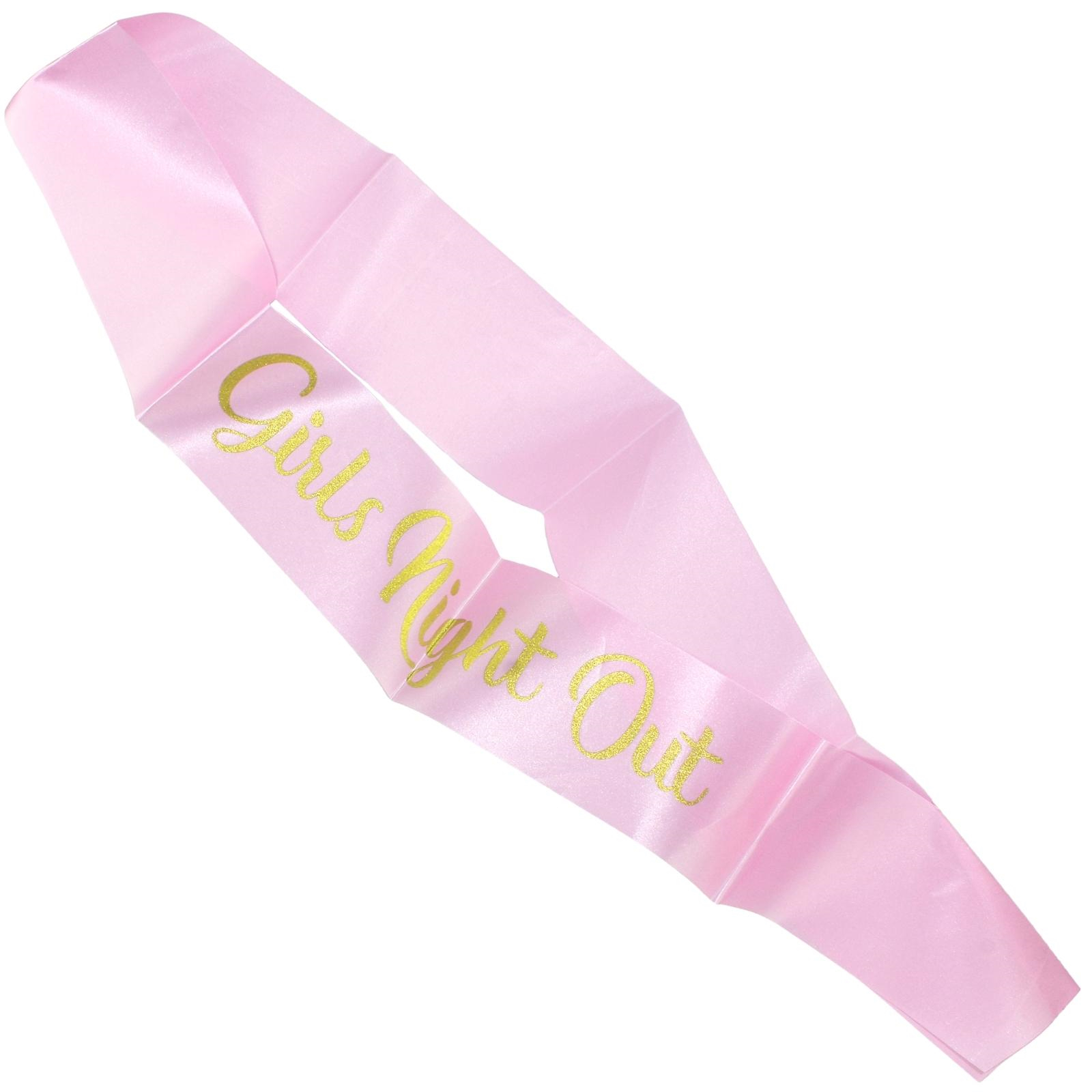 Girls Night Out Pink Sash