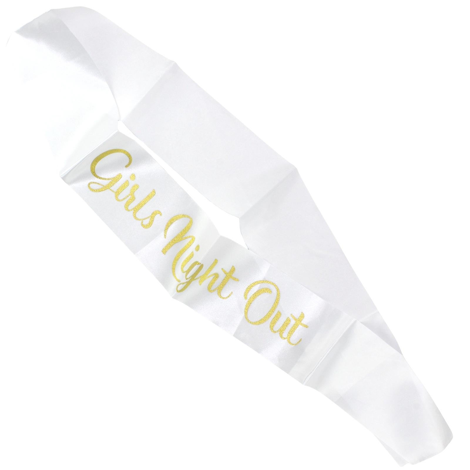 Girls Night Out White Sash